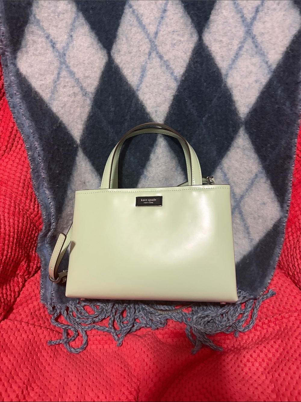 Kate Spade Pistachio Green Sam Chic Bag NWT